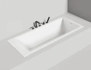 Ванна из искусственного камня Salini Cascata Kit S-Sense 104513G 180x80см белый глянцевый